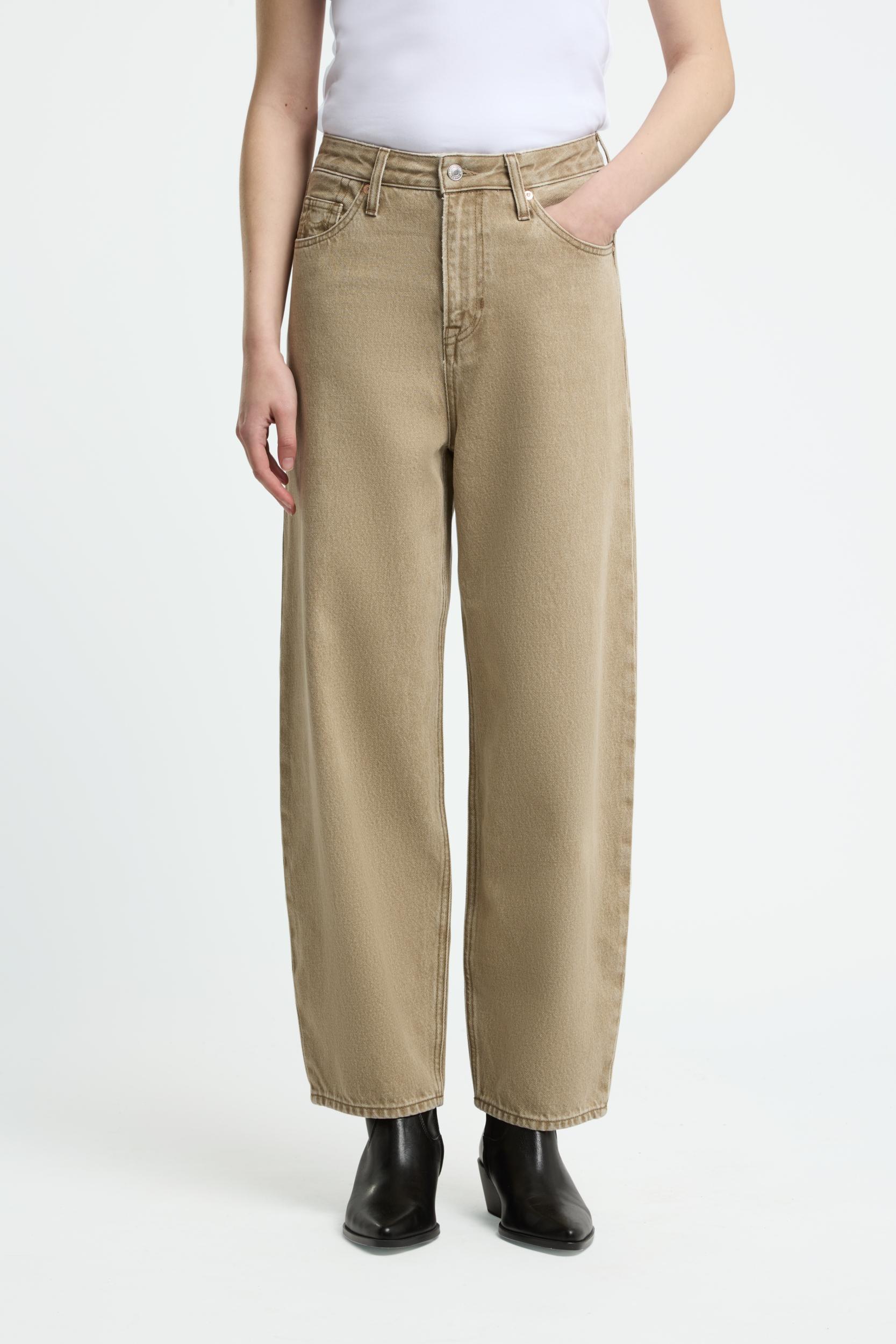 Kings Of Indigo Leila Dark Beige Damen Jeans Hose beige